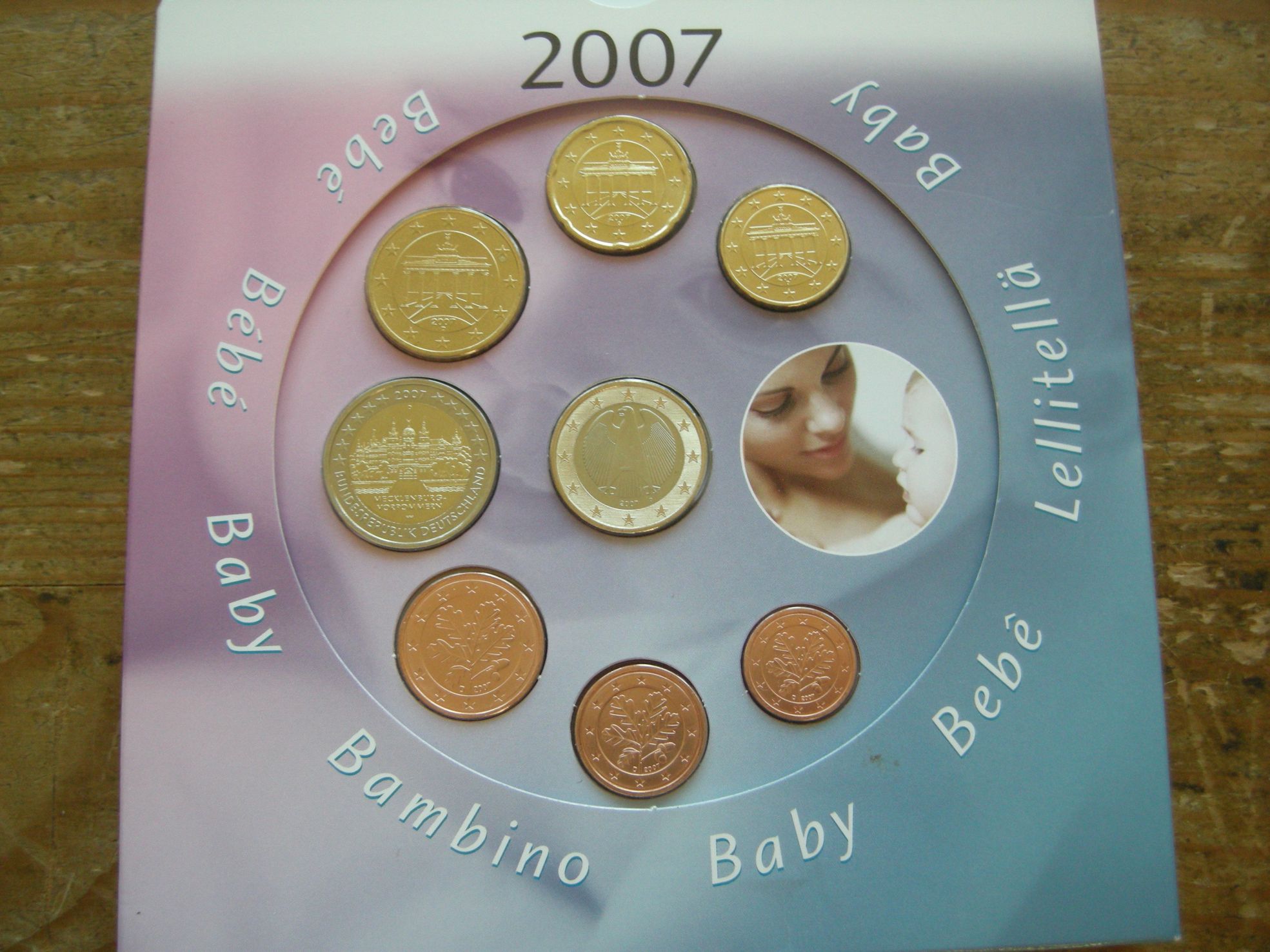 (afbeelding voor) Baby set Duitsland 2007 uitgave De Ruiter
